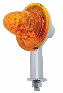 Honda Diamond Incandescent Light W/ 2 1/8" Arm - Amber