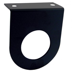 Black Steel Light Bracket W/ One 2" Light Cutout