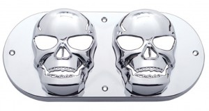 Chrome Oval Light Skull Bezel