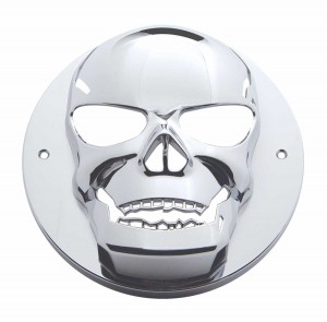 Chrome 2" Light Skull Bezel
