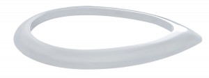 Chrome Plastic "Teardrop" Light Bezel