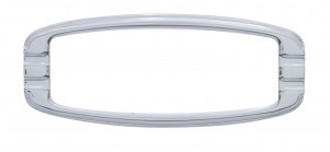 Chrome Die Cast Retro Flush Mount Light Bezel W/ Mounting Studs