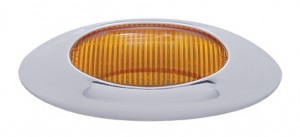 "Phantom I" Chrome Plastic Bezel & Lens Kit - Amber