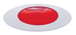 "Phantom I" Chrome Plastic Bezel & Lens Kit - Red