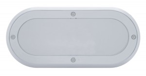 Chrome Plastic Oval Mirror Bezel