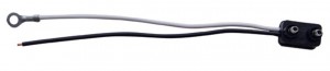 2 Wire Plug - Black (Hot) Wire Snapped End