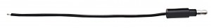 Single Lead Wire W/ .180 Bullet Termination & Stripped End - Black