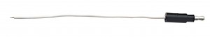 Single Lead Wire W/ .180 Bullet Termination & Stripped End - White