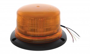 8 High Power Led 12V/24V Low Profile Beacon Light - Permanent Mount