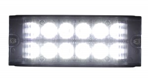 12 High Power Led 12V/24V Warning Lighthead - White