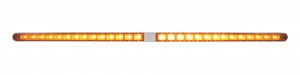 24" Led Light Bar With Two 14 Amber Led Light Bar - Amber Lens