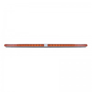 24" Led Light Bar With Two 19 Amber Led Reflector Light Bar - Amber Lens