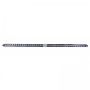 24" Led Light Bar With Two 19 Red Led Reflector Light Bar - Clear Lens