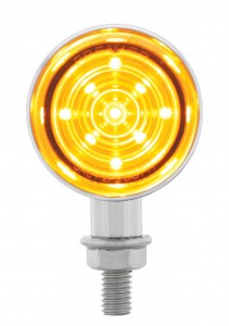 9 Amber Led Dual Function Mini Bullet Light - Amber