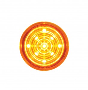 9 Led Dual Function Mini Bullet Light Insert - Amber / Amber Lens