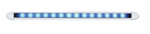 14 Led 6" Slim Light Bar - Blue Led / Clear Lens