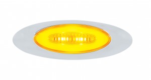 6 Led "M5 Millennium" Marker Light - Glo Light- Amber Led/Amber Lens