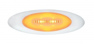 6 Led "M5 Millennium" Marker Light - Glo Light- Amber Led/Clear Lens