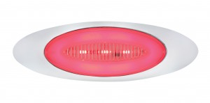 13 Led "M1 Millennium" Marker Light - Glo Light - Red Led/Clear Lens