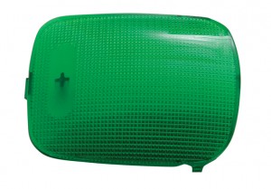 2006+ Peterbilt Rectangular Dome Light Lens - Green