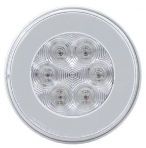 21 Amber Led 4" S/T/T & P/T/C "Glo" Light - Clear Lens