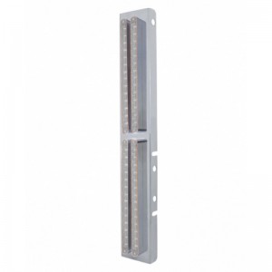 Led Peterbilt Air Cleaner Bracket With 14 Amber Led 12" Light Bar X 8 - Clear Lens