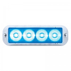 4 Led 12V/24V Strobe Light - Blue