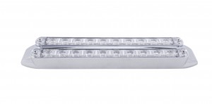 Chrome 10 Amber/10 Amber Led 9" P/T/C Light Bar - Clear/Clear Lens