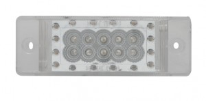 26 Amber Led Rectangular Clearance/Marker Light With Reflector - Clear Lens