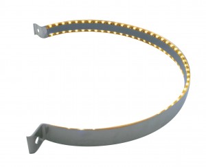 90 Led Stainless Peterbilt Air Cleaner Strap - Amber
