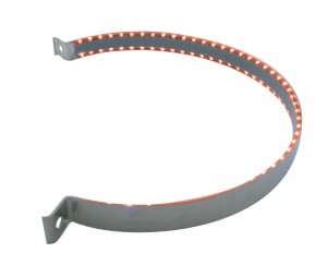 90 Led Stainless Peterbilt Air Cleaner Strap - Red