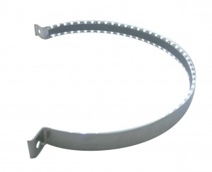 90 Led Stainless Peterbilt Air Cleaner Strap - White