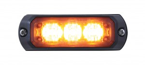 Mini 3 Led 12V/24V Strobe Light - Amber
