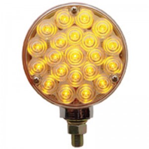 21 Amber Led Single Face Turn Signal Light - Clear Lens