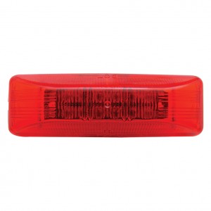 12 Red Led Rectangular Clearance/Marker Light - Red Lens