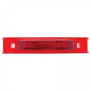 7 Red Led Rectangular Clearance/Marker Light - Red Lens