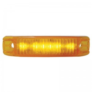 6 Amber Led Streamline Design Clearance/Marker Light - Amber Lens