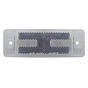 16 Amber Led Rectangular Clearance/Marker Light - Clear Lens