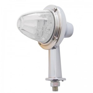 11 Amber Led Watermelon Honda Light W/ 2 1/8" Arm - Clear Lens