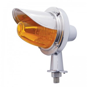 11 Amber Led Watermelon Honda Light W/ 1 1/8" Arm & Visor - Amber Lens