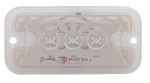 3 Amber Led Rectangular Clearance/Marker Light - Clear Lens