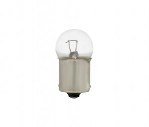 12V 23 Watts Clear Hi-Candle Power Bulb For Cab Light W/ Chrome Glass Lens