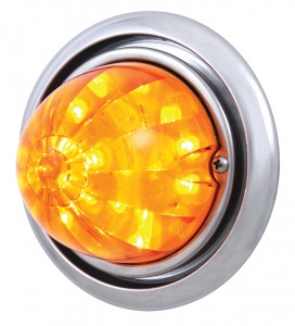 Box) 17 Amber Led Freightliner Columbia Front Bump