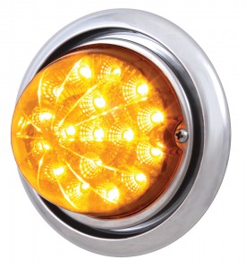 17 Amber Led Freightliner Columbia Front Bumper Du