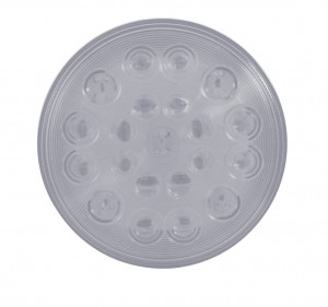 21 Red Led 4" S/T/T Light - Clear Lens