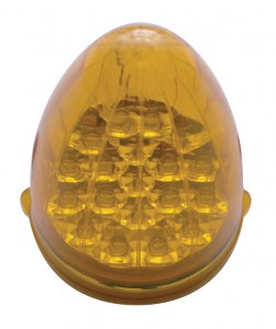 19 Amber Led Grakon 1000 Clear Lens Reflector Cab Light - Amber Lens