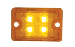 4 Led Small Rod Light - Amber/