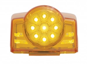 19 Led Rectangular Reflector Cab Light - Amber