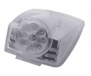 19 Led Rectangular Reflector Cab Light - Clear