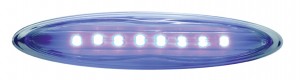 Chrome 8 Led 4" Strip Light - Blue